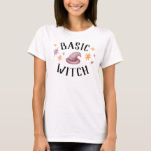 Basic Witch Minimalist Funny Womens