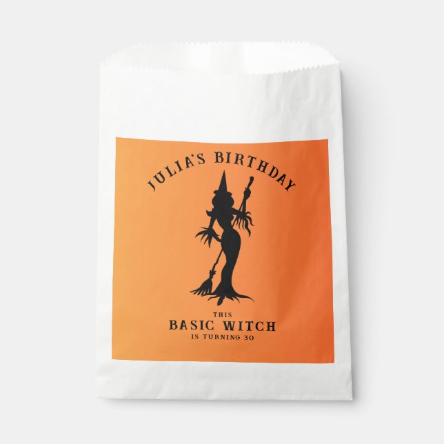 Basic Witch Modern Women Halloween  Favour Bags (Front)