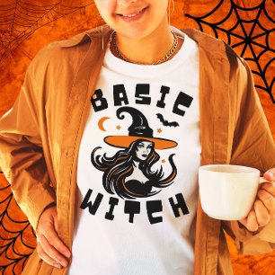Basic Witch Mum Girl Spooky Womens Halloween Gift T-Shirt