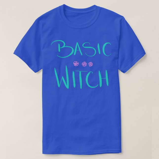 Basic Witch Teal amp Pink T-Shirt (Design Front)