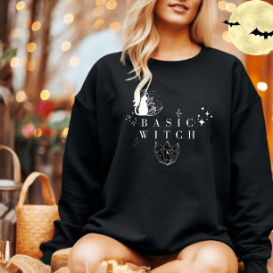 Basic Witch Womens Cute Halloween Sweatshirt