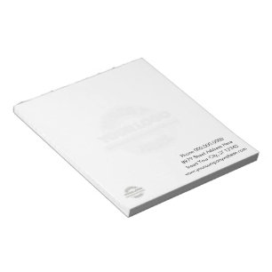 Basic with Business Logo in Background Notepad