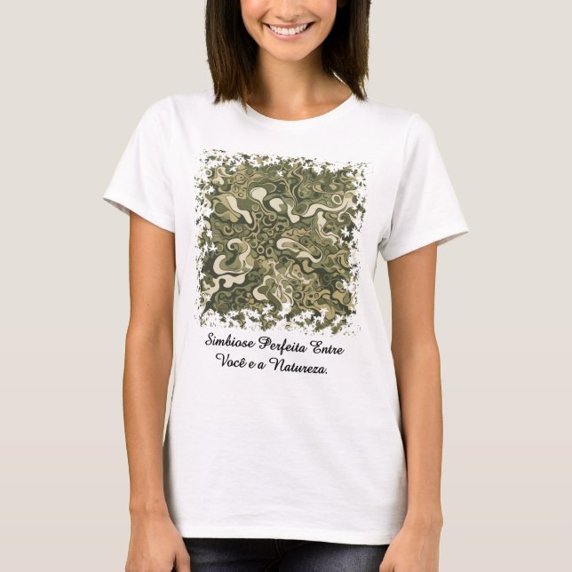Basic Women's Shirt Organic Camouflage-1 (Front)