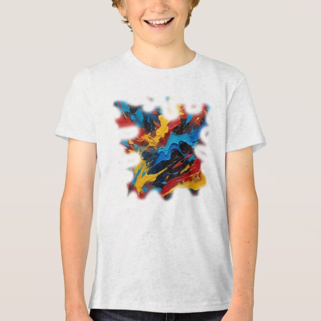 Basic Young Men's Shirt Art Expression (Front)