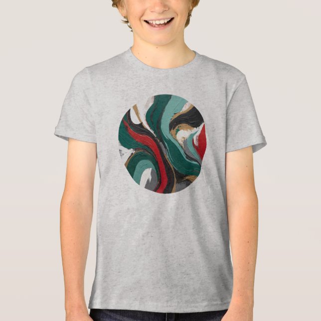 Basic Young Men's Shirt Art Expression-3 (Front)