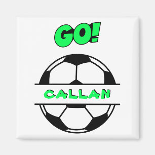 Basic Youth Boys Soccer T Shirt Magnet