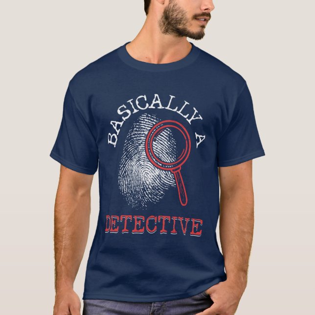Basically A Detective Murder Showrue Crime family T-Shirt (Front)