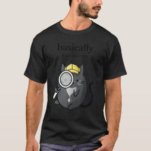Basically A Detective True Crime Fan Cosy Tuxe T-Shirt