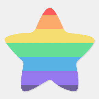 Basically Rainbow Star Sticker
