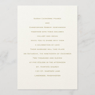 Basics :: Herb :: Wedding Invitation