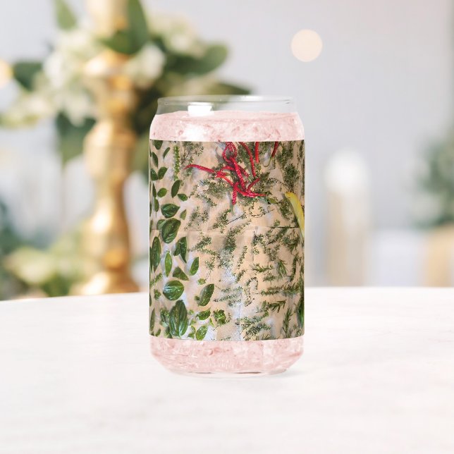 Basil and Peppers Can Glass (Insitu (Wedding))