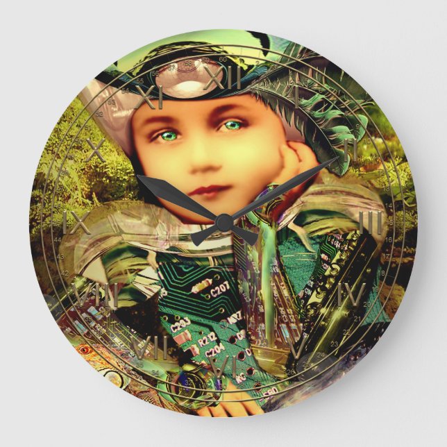 Basil Large Clock (Front)