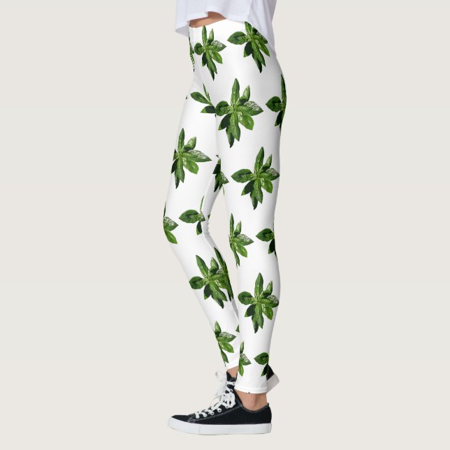 Basil Leaves Leggings (Left)