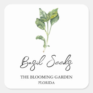 Basil Seeds label