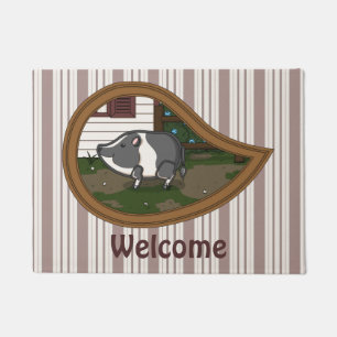 Basil the Pig Doormat