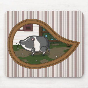 Basil the Pig Mousepad