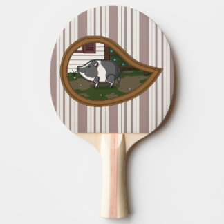Basil the Pig Ping Pong Paddle