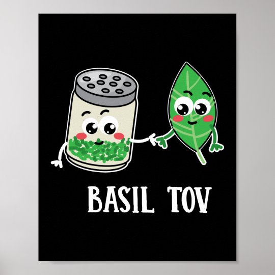 Basiltov Herb Pun Poster Zazzle.co.uk