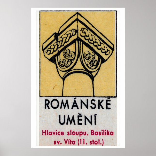 Basilica Column - Matchbox Print - Czech Wall Art (Front)