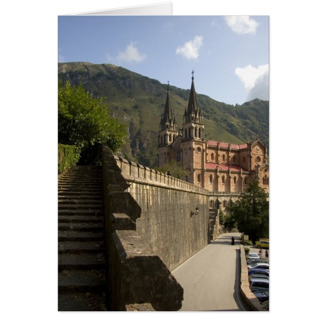 Basilica de Covadonga, northwestern Spain. (Front)