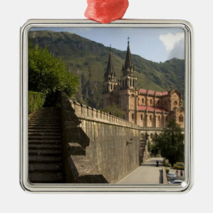 Basilica de Covadonga, northwestern Spain. Metal Tree Decoration