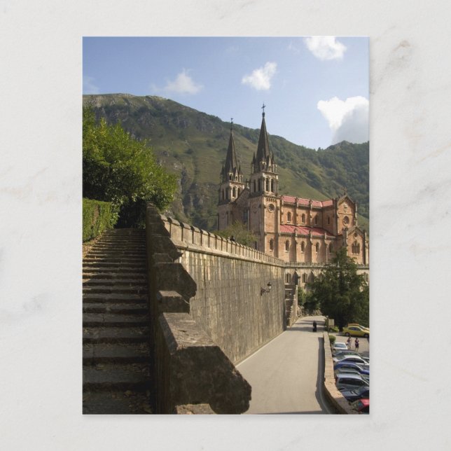 Basilica de Covadonga, northwestern Spain. Postcard (Front)