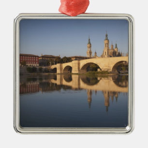 Basilica de Nuestra Senora de Pilar 2 Metal Tree Decoration