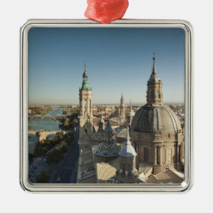 Basilica de Nuestra Senora del Pilar 2 Metal Tree Decoration