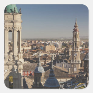 Basilica de Nuestra Senora del Pilar Square Sticker