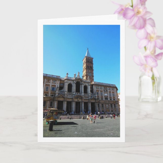 Basilica Di Santa Maria Maggiore, Rome, Italy Card (Orchid)