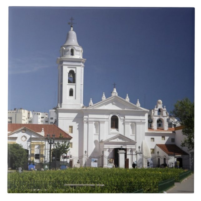 Basilica Nuestra Senora del Pilar in Recoleta Tile (Front)