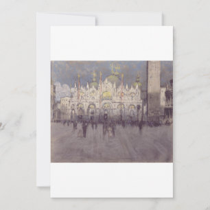 Basilica Of Saint Mark Byzantine Architecture Art Holiday Card