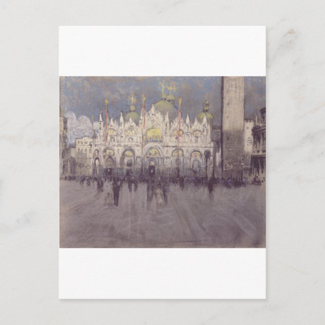 Basilica Of Saint Mark Byzantine Architecture Art Postcard (Front)