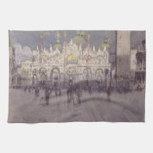 Basilica Of Saint Mark Byzantine Architecture Art Tea Towel