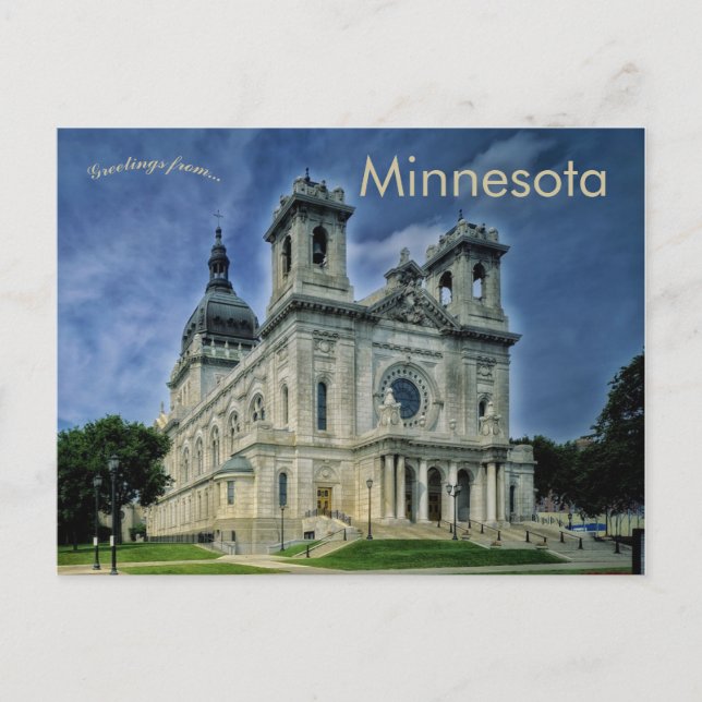 Basilica of Saint Mary Minneapolis Minnesota Postcard (Front)