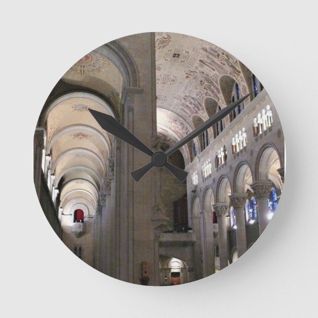 Basilica of Sainte Anne de Beaupre, Quebec, Canada Round Clock (Front)