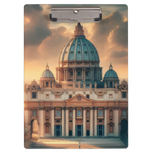 Basilica of St. Peter Italy Europe Travel Clipboard