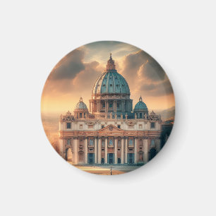 Basilica of St. Peter Italy Europe Travel Magnet