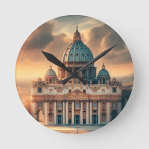 Basilica of St. Peter Italy Europe Travel Round Clock