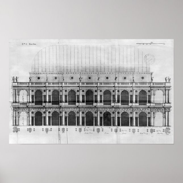 Basilica Palladiana at Vicenza Poster (Front)