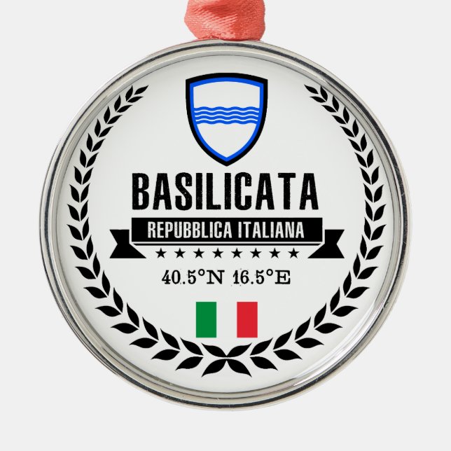 Basilicata Metal Tree Decoration (Front)