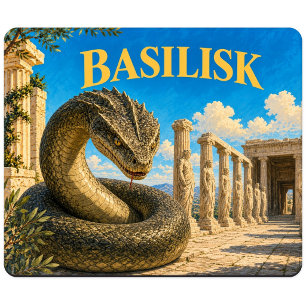 Basilisk, Gothic Fantasy Monster Mouse Mat