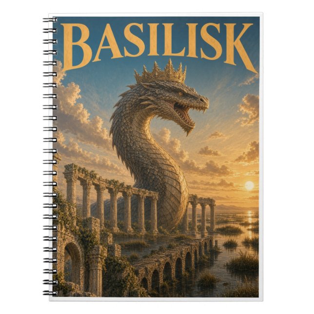 Basilisk, Gothic Fantasy Monster Notebook (Front)
