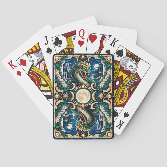Basilisk, Paper Cut Monster Playing Cards (Back)