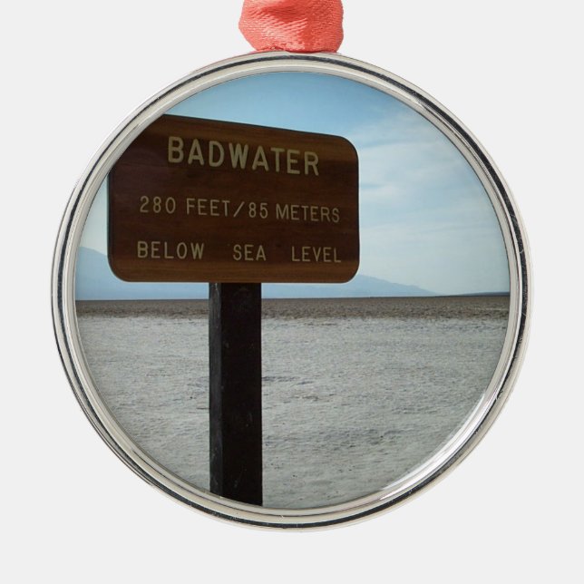 Basin, Death Valley National Park Metal Tree Decoration (Front)