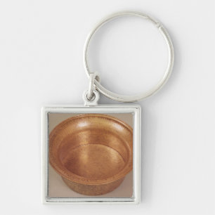 Basin decorated with geometric patterns key ring