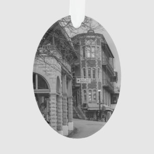 Basin Park And Flatiron Flats Grayscale Ornament