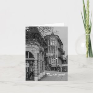 Basin Park And Flatiron Flats Grayscale Thank You Card