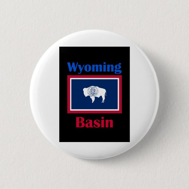 Basin Wyoming 6 Cm Round Badge (Front)