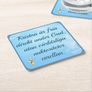 Basis — Free Christian Square Paper Coaster